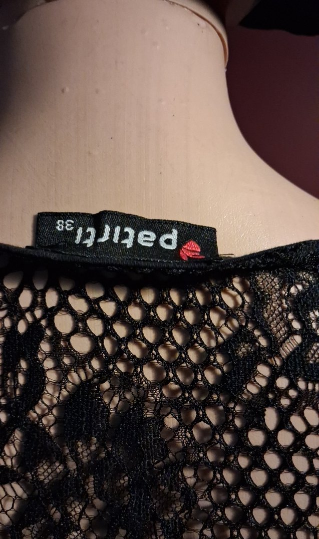 Siyah üst kısmı dantel detaylı abiye elbise - Görsel 5