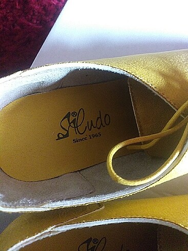 38 Beden sarı Renk Sarı süet ayakkabı 