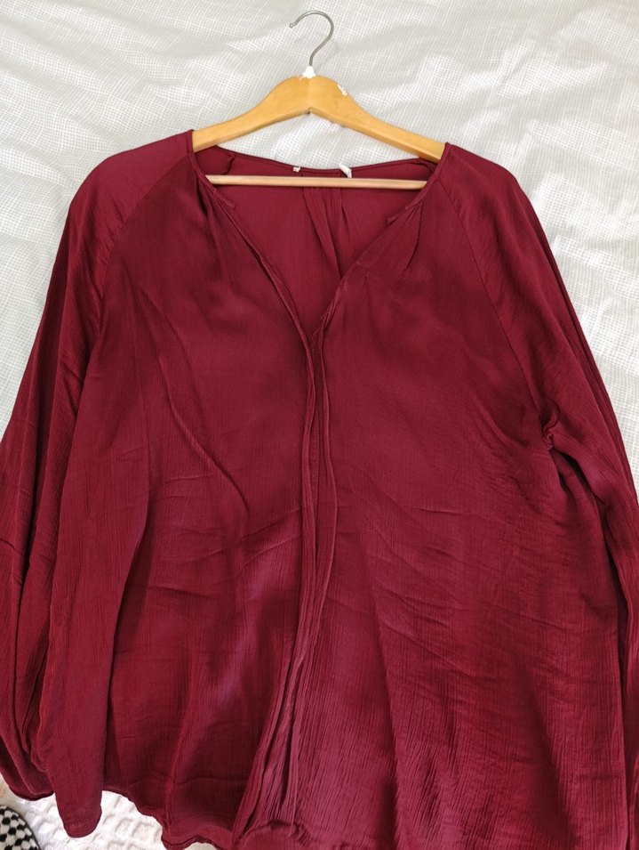 Parlak Bordo Kadın Kol Düğmeleri - Görsel 3