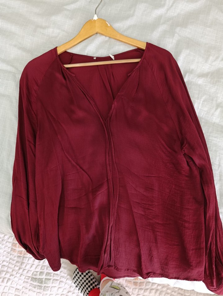 Parlak Bordo Kadın Kol Düğmeleri - Görsel 2