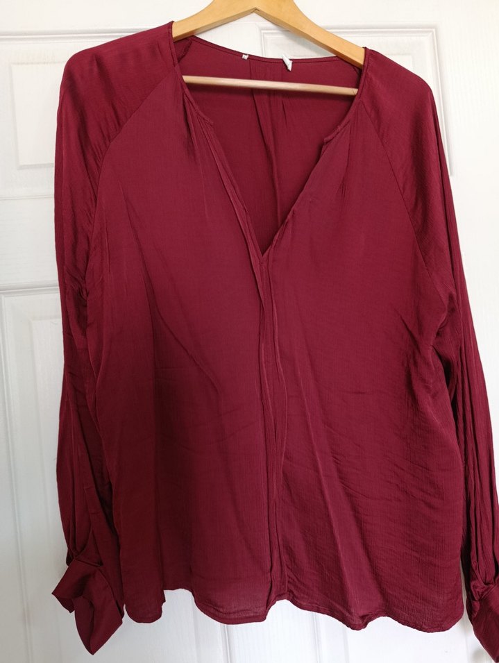 Parlak Bordo Kadın Kol Düğmeleri - Görsel 5