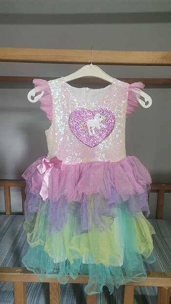 Kız çocuk unicorn kostüm 