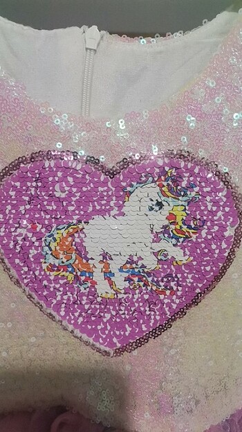 4 Yaş Beden Kız çocuk unicorn kostüm 