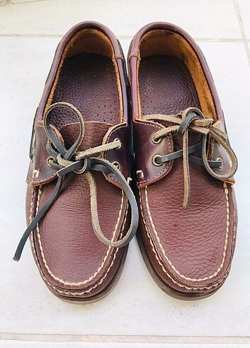 38 Beden unisex orjinal deri loafer