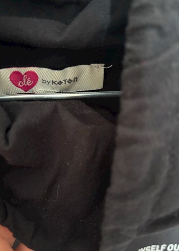 Kadın Siyah Baskılı Loose Fit Sweatshirt - Görsel 3