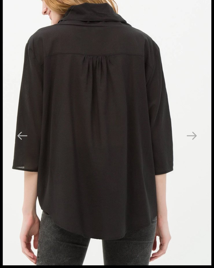 Kadın Siyah Baskılı Loose Fit Sweatshirt - Görsel 2