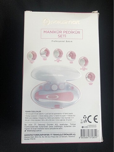 Diğer Manikür pedikür seti