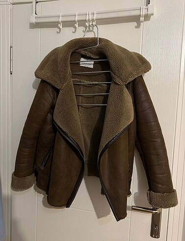 Stradivarius Kahverengi Biker Ceket S Beden Mont