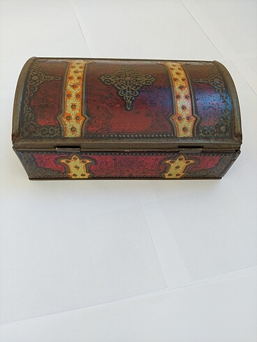 ÖZEL ANTİKA DİKİŞ KUTUSU 68 SENELİK !!! - Görsel 3