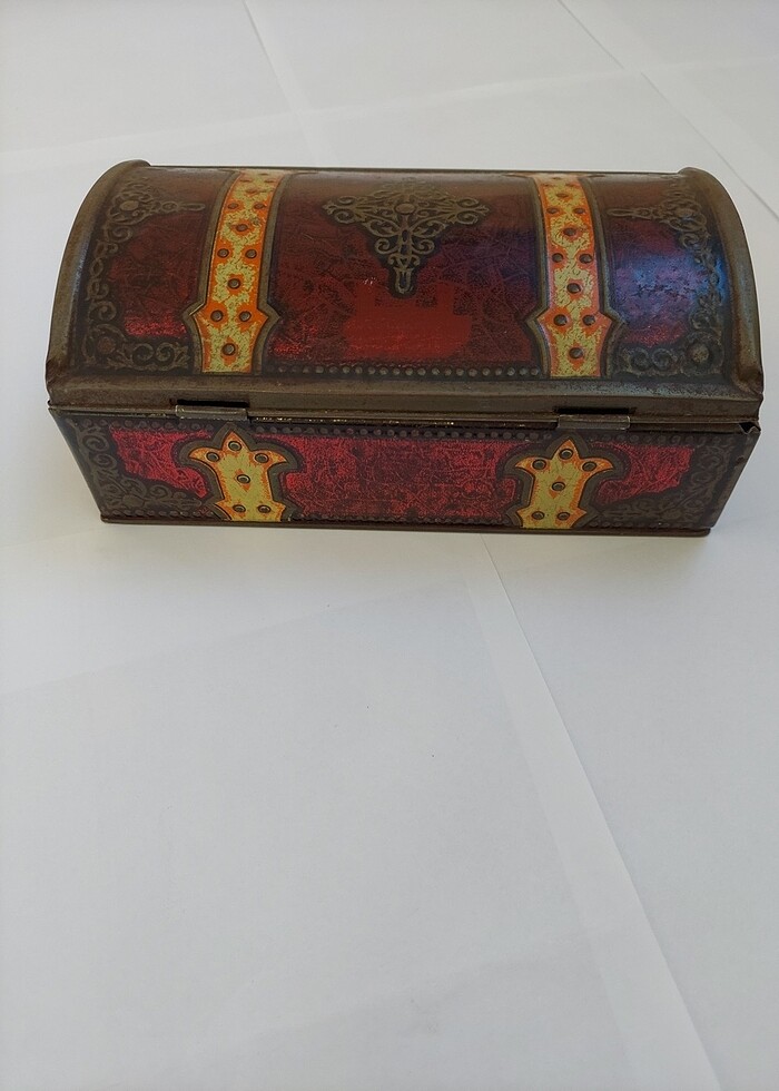 ÖZEL ANTİKA DİKİŞ KUTUSU 68 SENELİK !!! - Görsel 5