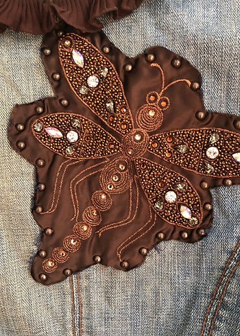 Gızıa marka 36 beden kadın vintage kot ceket - Görsel 5