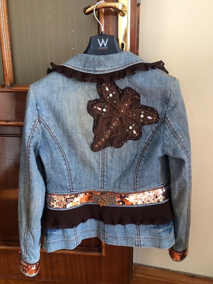 Gızıa marka 36 beden kadın vintage kot ceket - Görsel 2