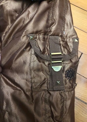 Vintage çift taraflı kuş tüyü Kadın Kışlık Kürk Detaylı  M beden - Görsel 5