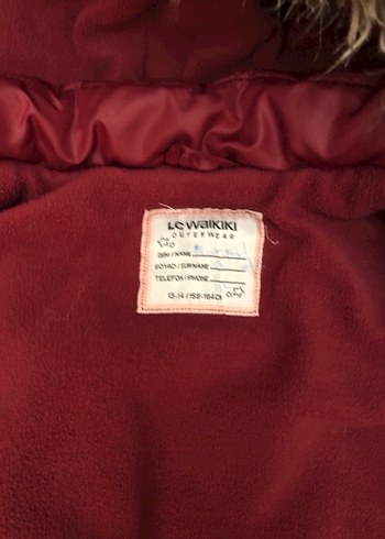 Lcw 13-14 yaş kız çocukBordo Kürklü  Mont - Görsel 4