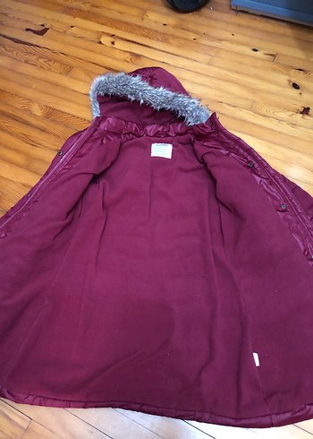 Lcw 13-14 yaş kız çocukBordo Kürklü  Mont - Görsel 3