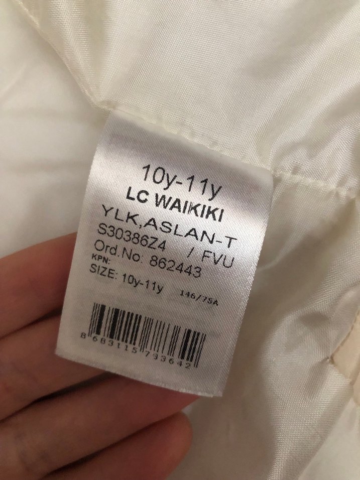 Lcw 10-11 yaş kız çocuk Kapüşonlu Bej Yelek - Görsel 5