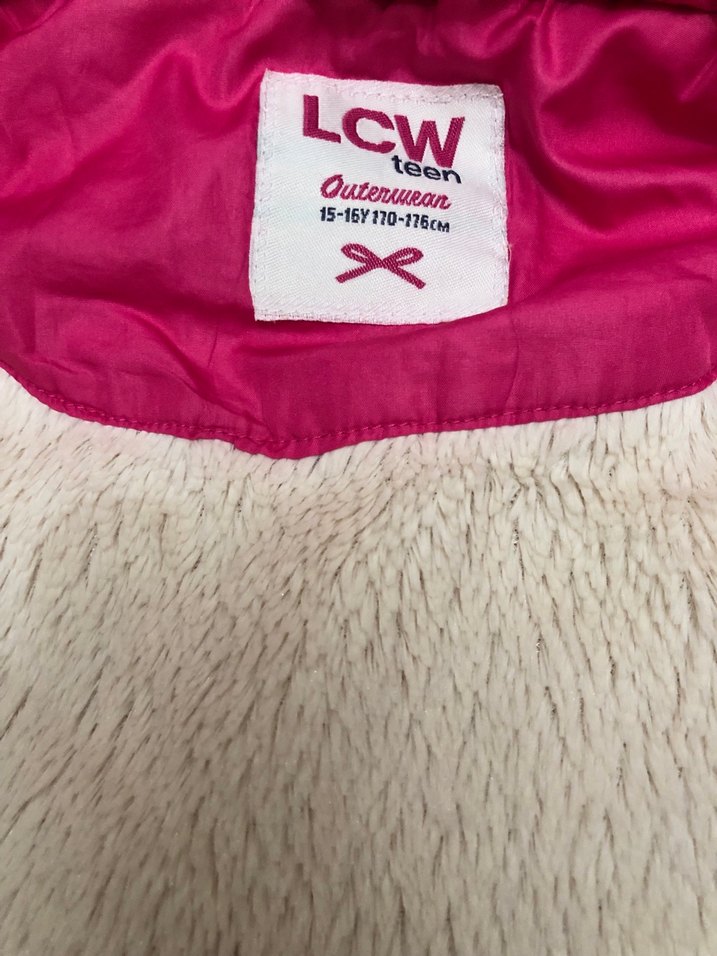 Lcw 15-16 yaş Kız Çocuk Kapüşonlu Pembe Şişme Yelek - Görsel 5