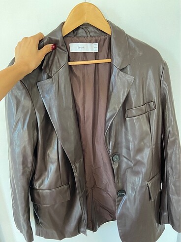 Deri blazer ceket