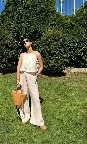 Çizgili Zara pantolon