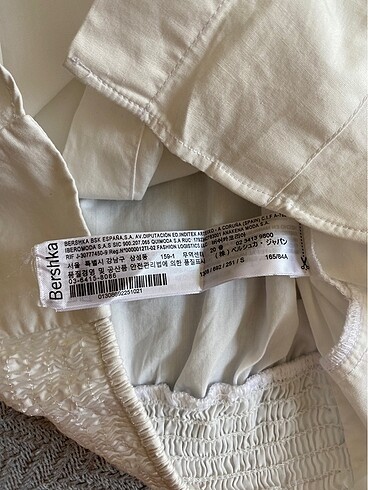 s Beden beyaz Renk BERSHKA korse gömlek