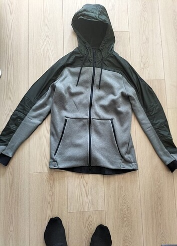 Erkek fermuarlı sweatshirt
