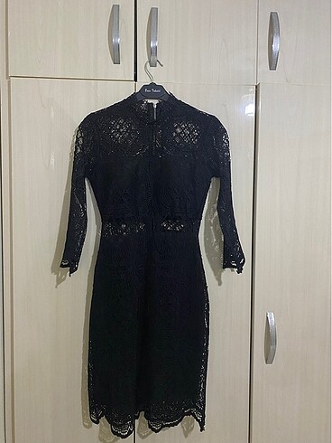 Diğer Siyah tül mini elbise