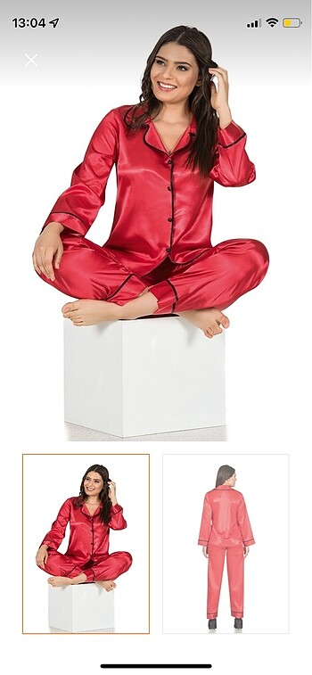 Saten pijama takımı
