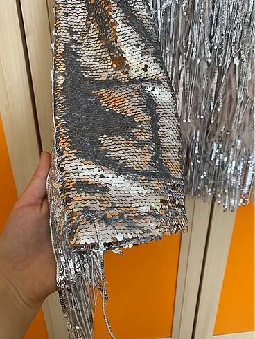 xs Beden Twist Payetli Ceket