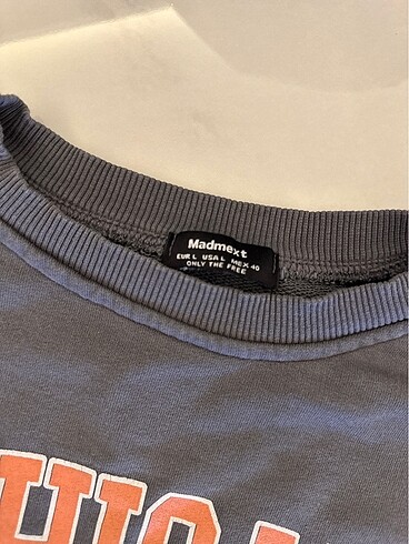 l Beden gri Renk MICHIGAN Madmext Sweatshirt