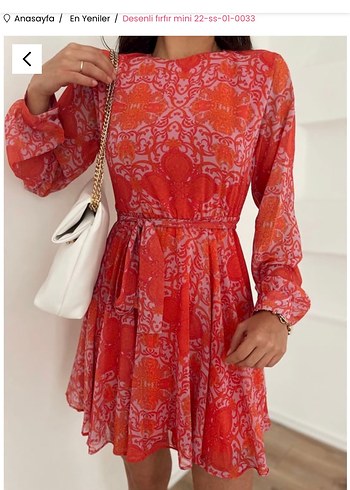 Pembe Şifon Elbise - Görsel 2