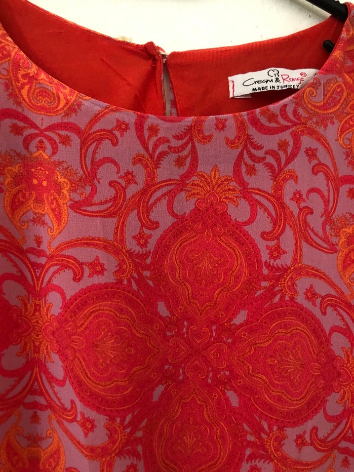 Pembe Şifon Elbise - Görsel 5