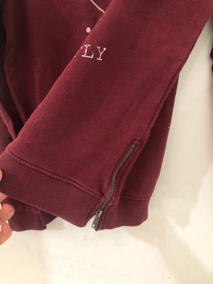 Mavi Bordo Pamuklu Uzun Kollu Sweatshirt - Görsel 3