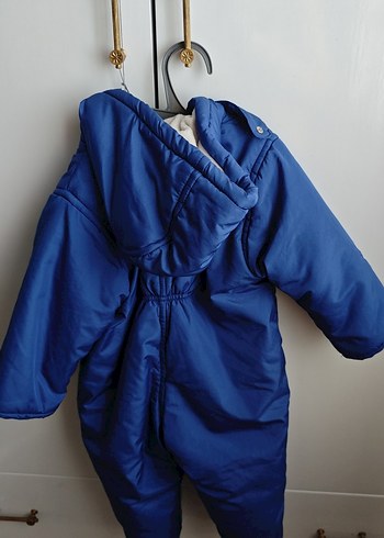 Mavi Erkek Bebek Nakışlı Fermuarlı Mont Tulum - Görsel 4