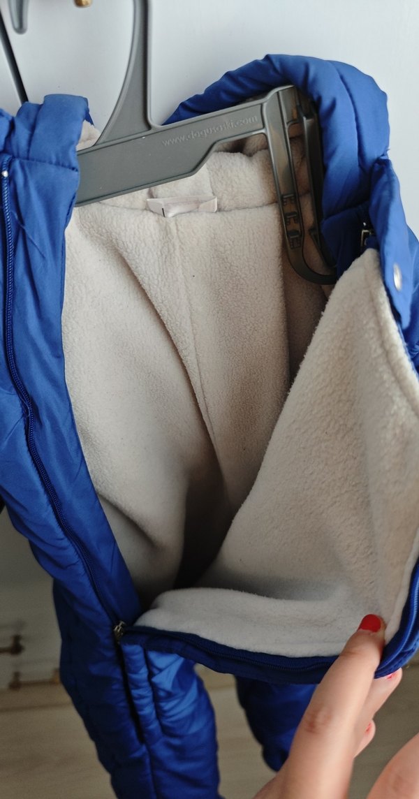 Mavi Erkek Bebek Nakışlı Fermuarlı Mont Tulum - Görsel 3