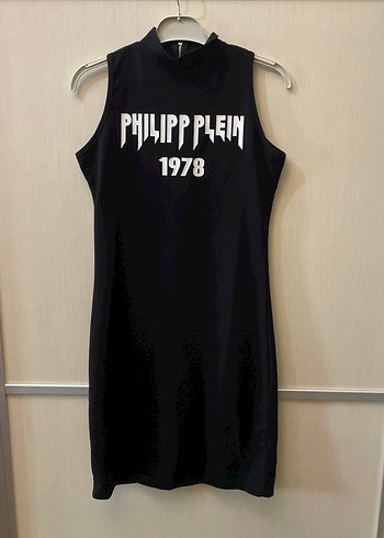 Siyah Rock Punk Baskılı Kolsuz Midi Elbise. Bir kaç beden mevcut