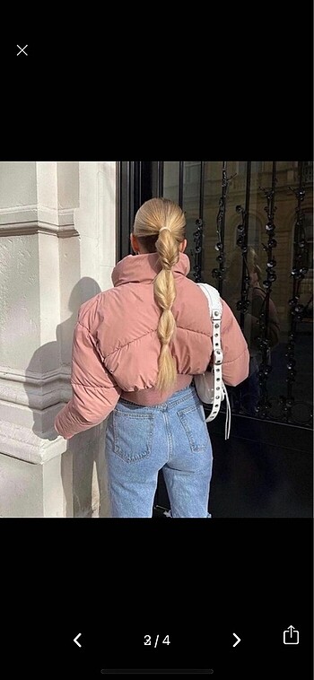 Zara Zara crop şişme mont