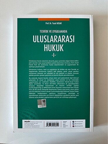  Uluslararası Hukuk Yusuf Aksar