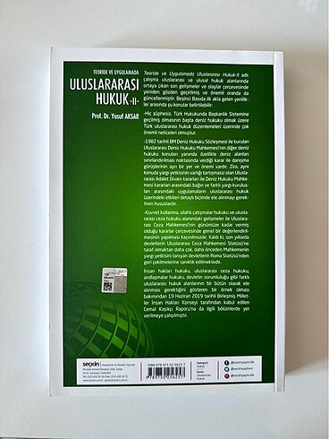  Uluslararası Hukuk 2 Yusuf Aksar