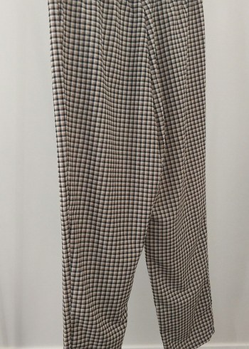 H&M Kazayağı Desenli Kumaş Pantolon - Görsel 4