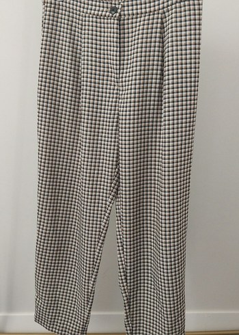 H&M Kazayağı Desenli Kumaş Pantolon - Görsel 3