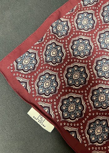 Qef Bordo Daily Print Şal - Görsel 3