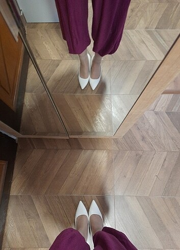 Bershka sivri burun topuklu ayakkabı  - Görsel 10