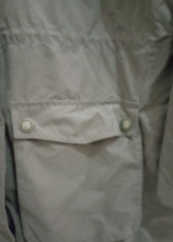 Bej Kadın Midi Ceket, Kemerli, Rahat Kesim - Görsel 7