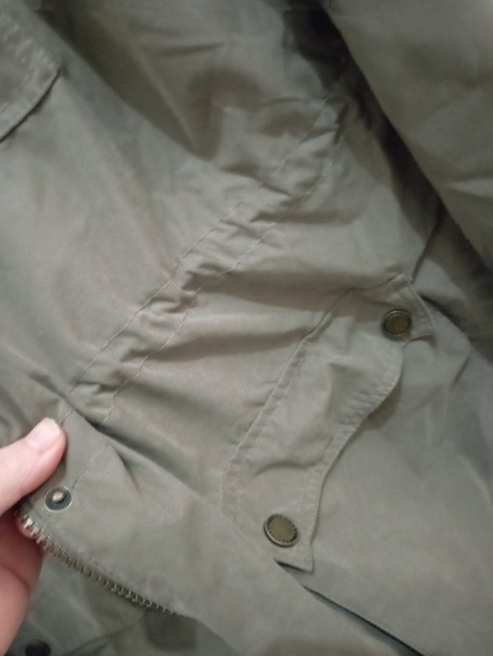 Bej Kadın Midi Ceket, Kemerli, Rahat Kesim - Görsel 5