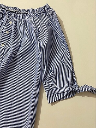 Kol detaylı bayan gömlek - Görsel 3