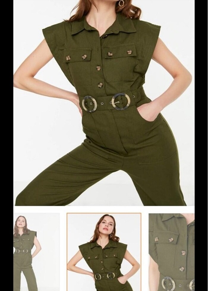 Haki renk tulum - Görsel 2