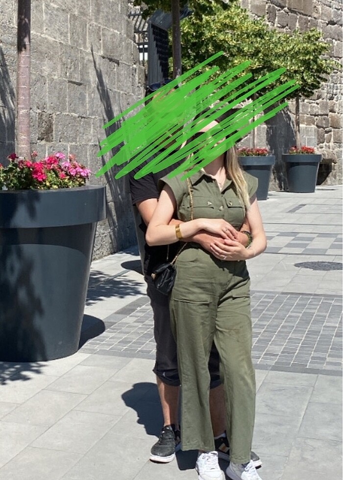 Haki renk tulum - Görsel 4