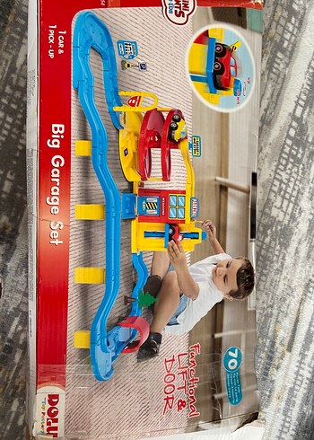 Renkli Büyük Garaj ve Tren Seti - Görsel 2