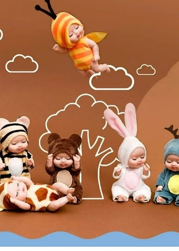 Beden Turkuaz Peluş Bebek Figür
