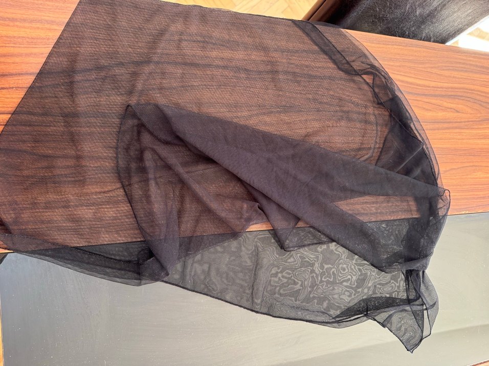 Siyah tül pareo - Görsel 2